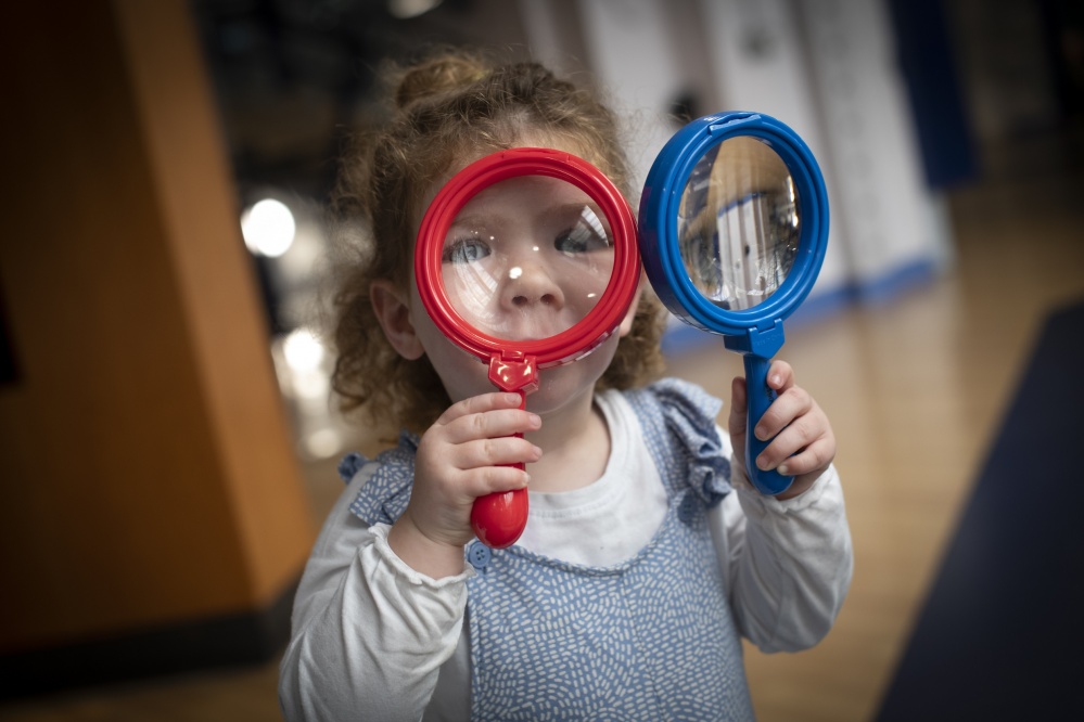 Toddler at Discovery Museum