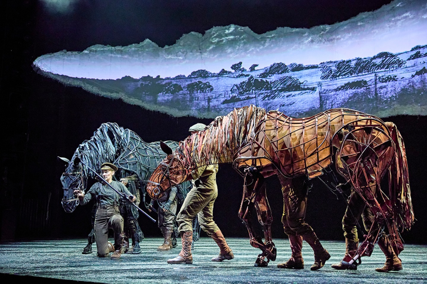 War Horse on stage with course puppet