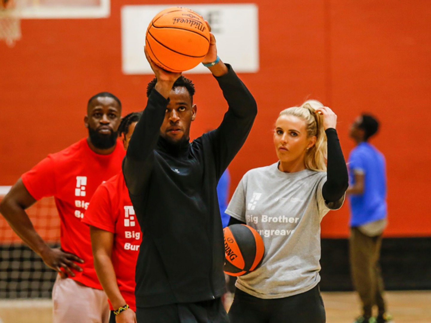 BAME playing basketball