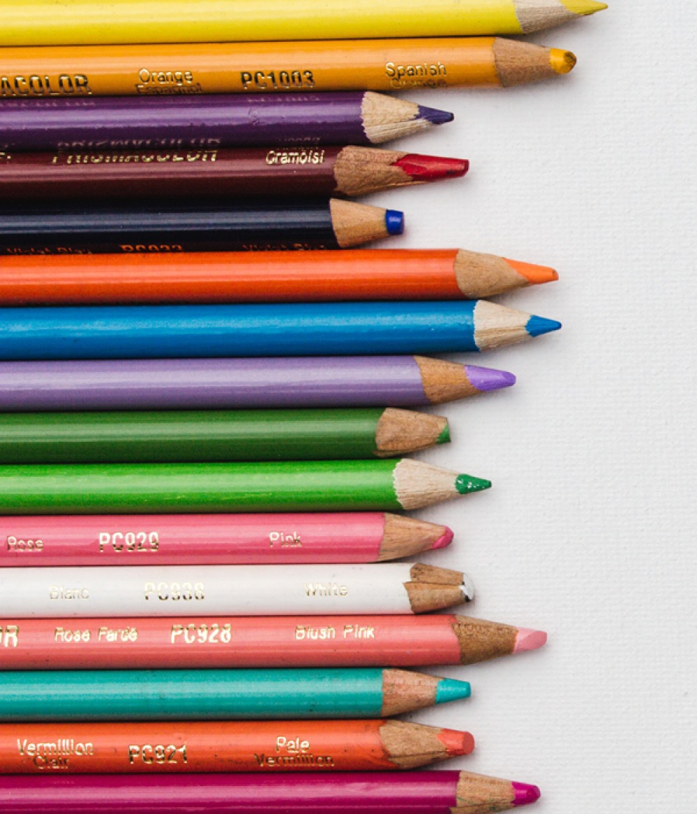 coloured pencils