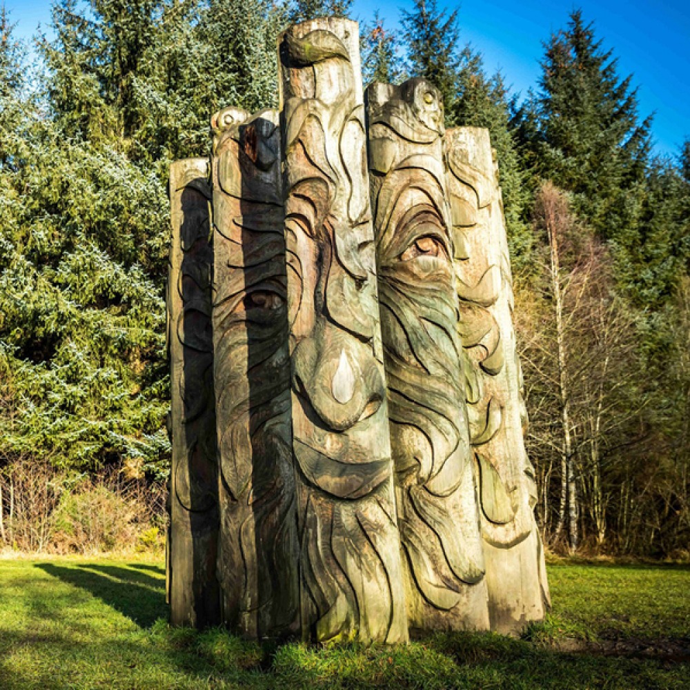 Hamsterley Forest wooden sculptures