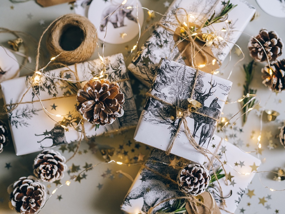presents under a tree