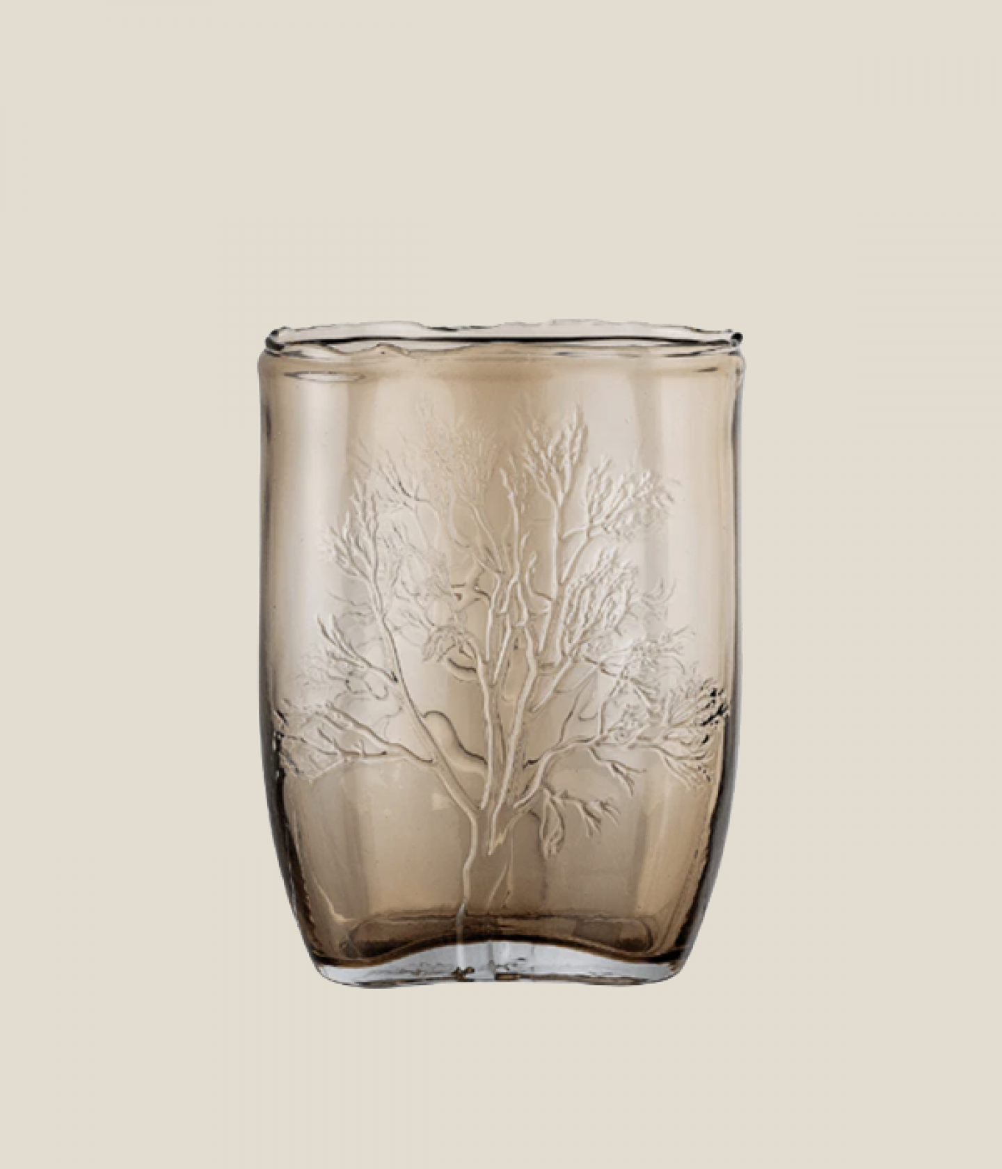 Glass tree vase