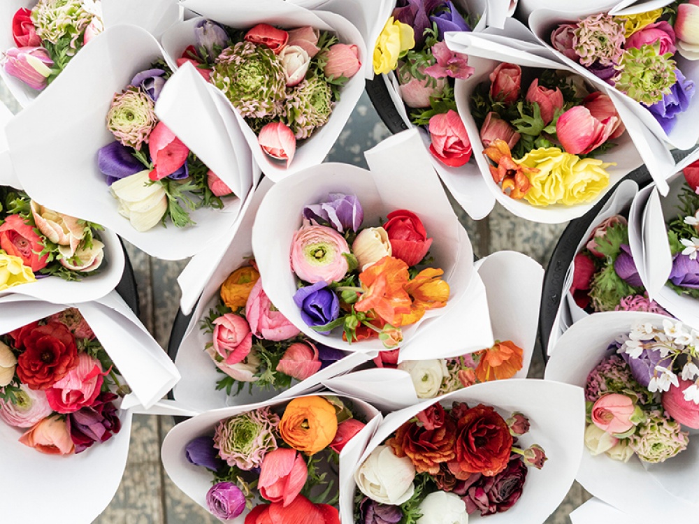 bunches of flowers