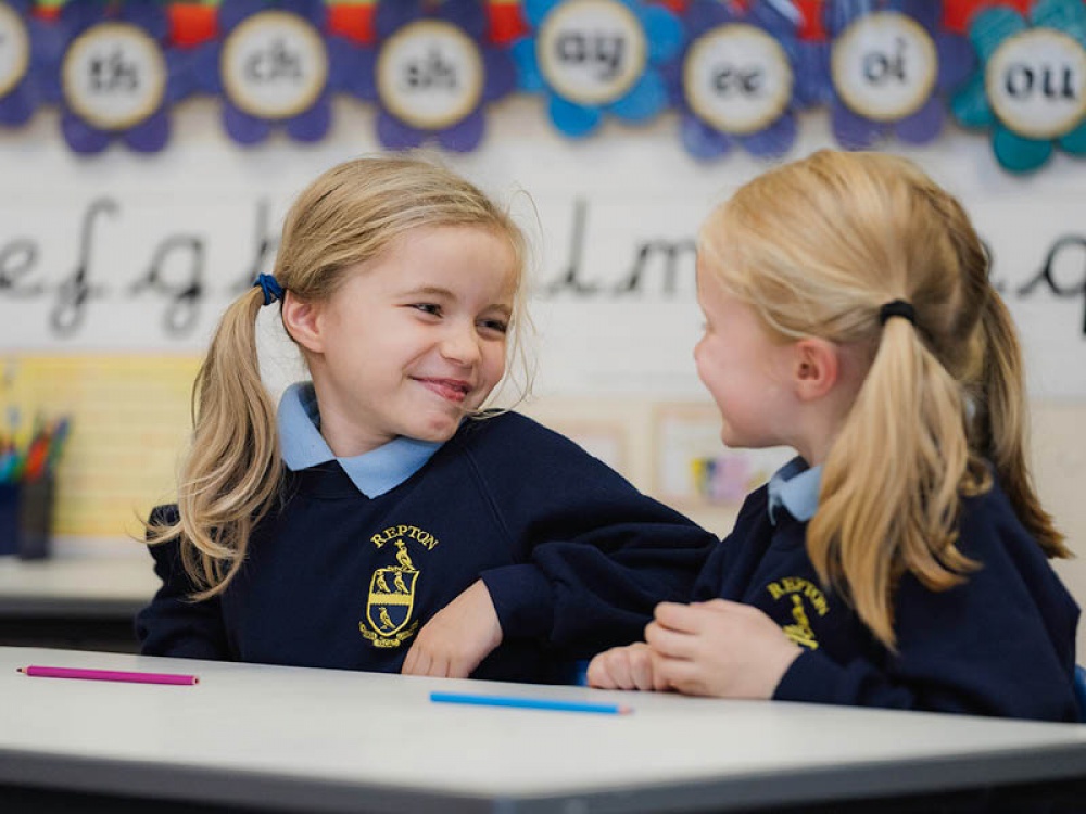 children at school
