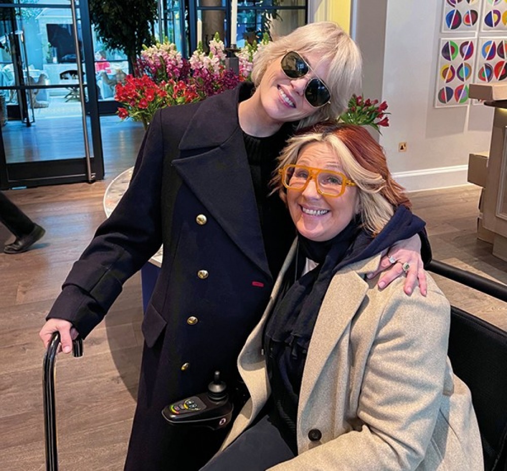 Lyndsay with Selma Blair