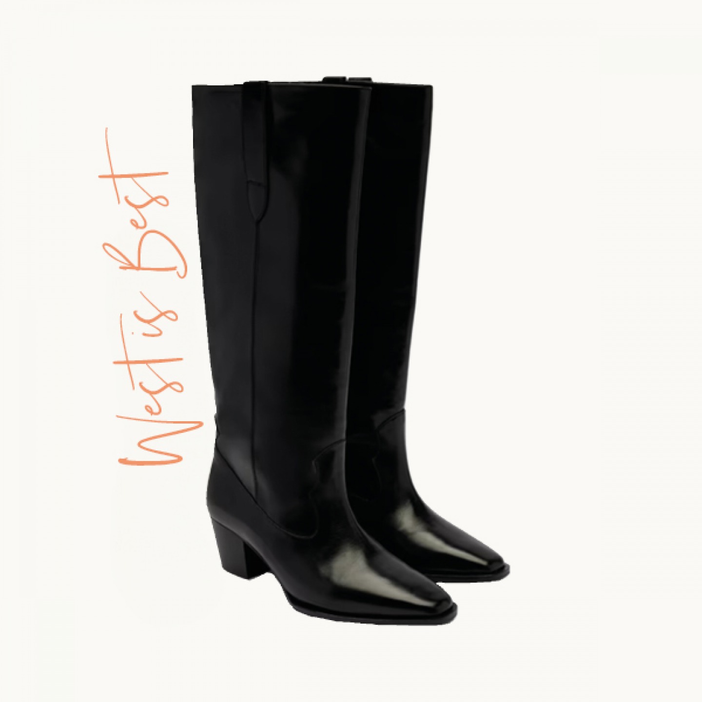West is always best. Western knee-high boot