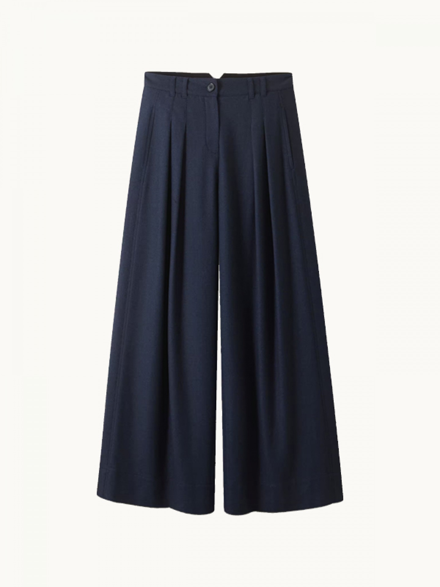 Flannel wide-leg pan