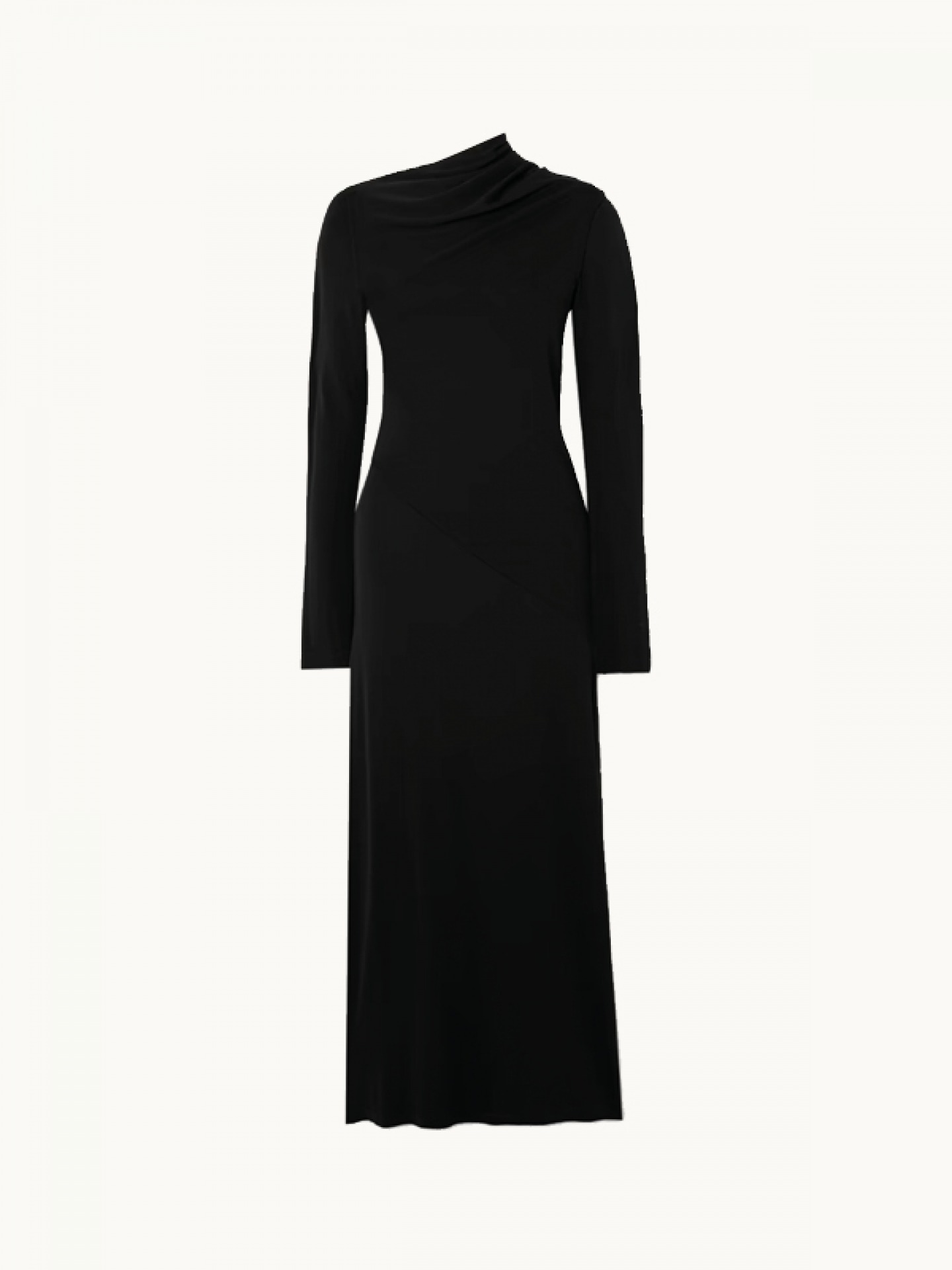 black jersey maxi dress