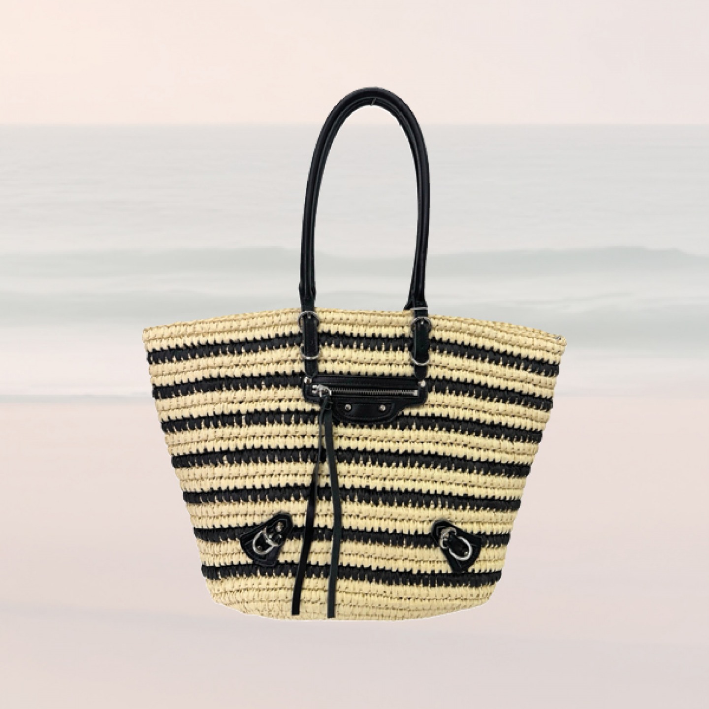Nisha striped shopper