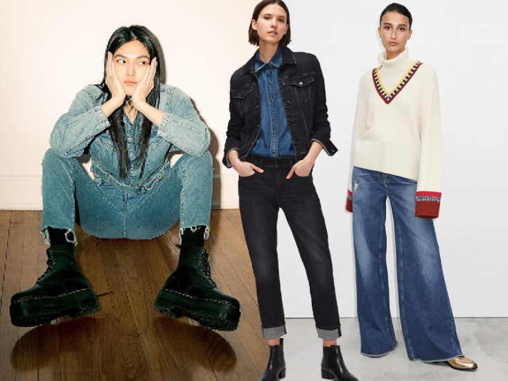 Models wearing Denim