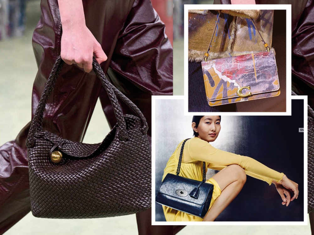 hand holding a handbag