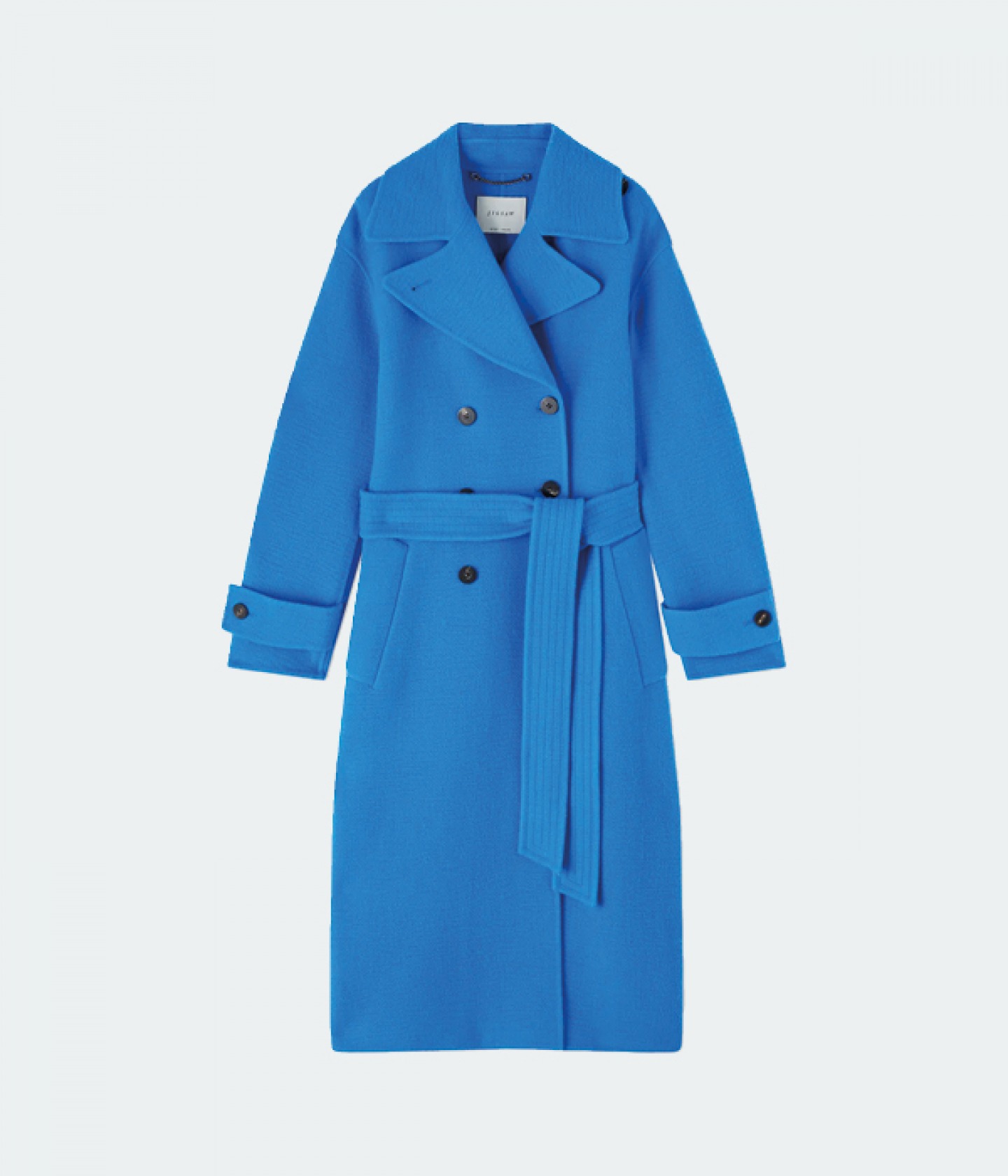 Blue wool coat