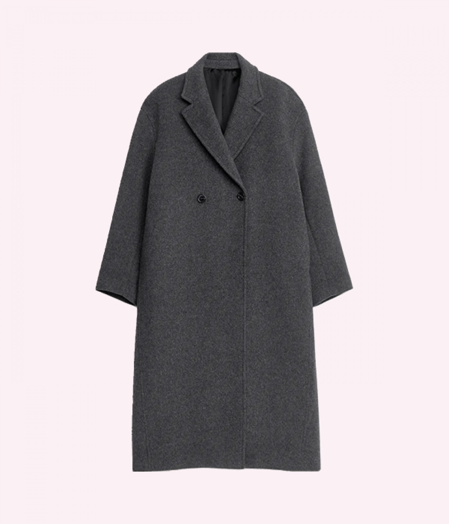 Double breasted wool coat