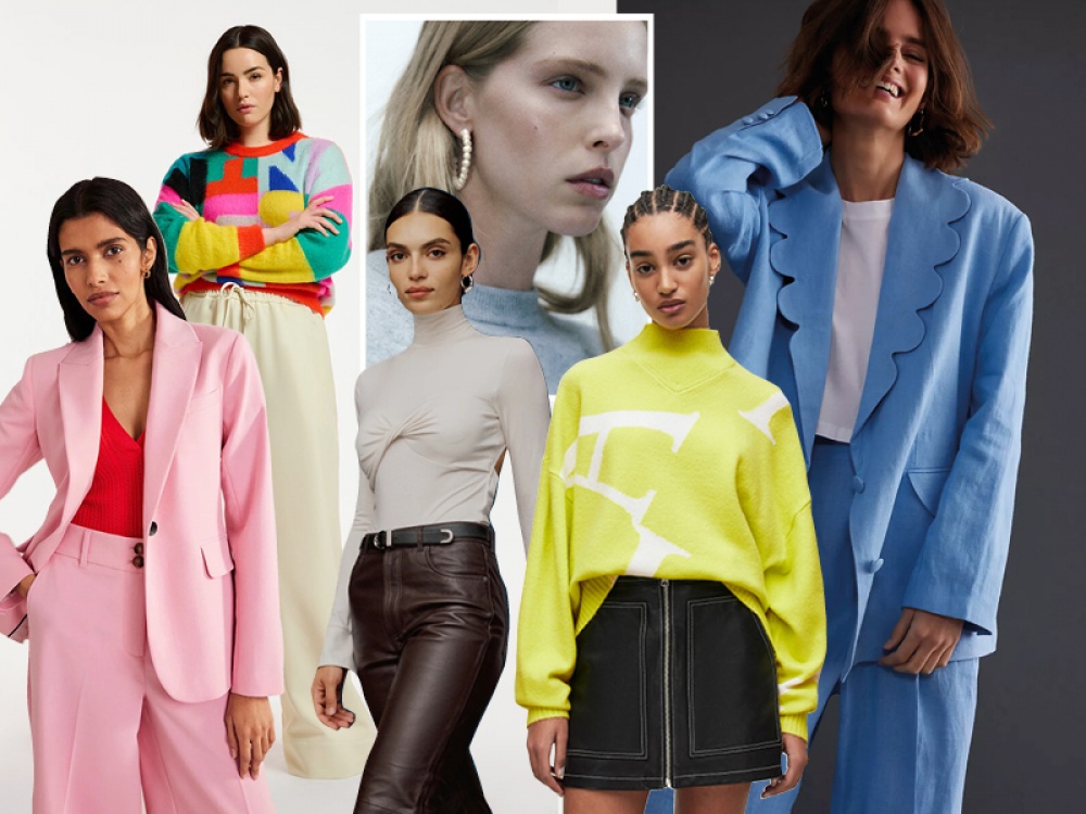 collage of fashion models