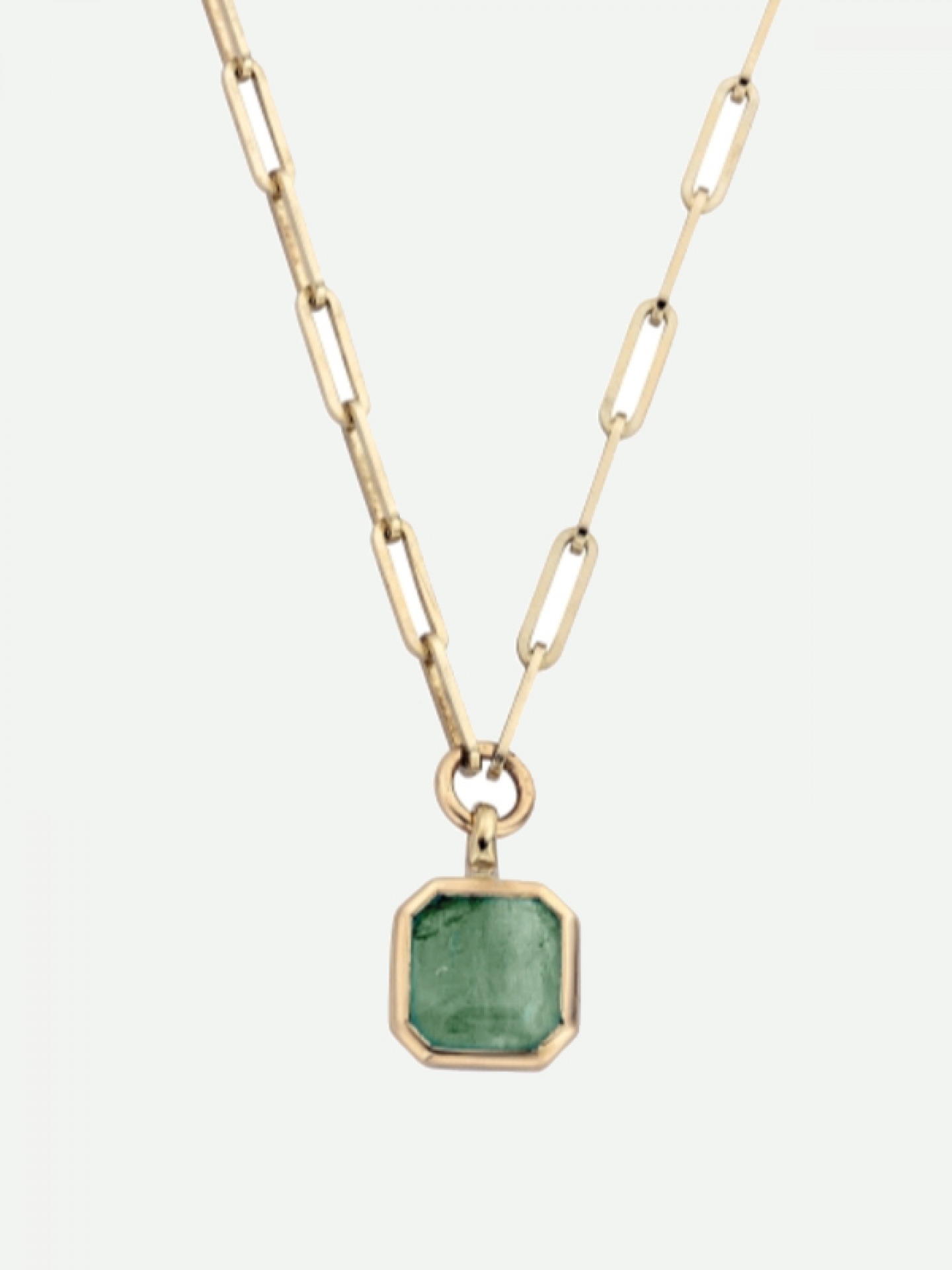 Viribus emerald trace necklace