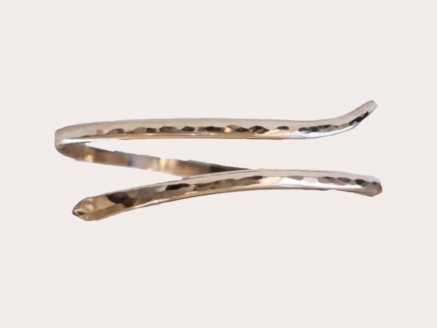 14 carat rolled gold snake bangle