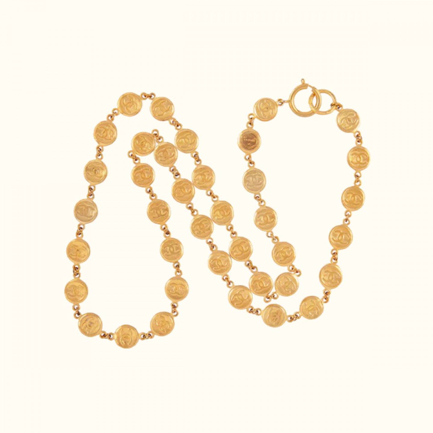 Vintage Chanel coin necklace