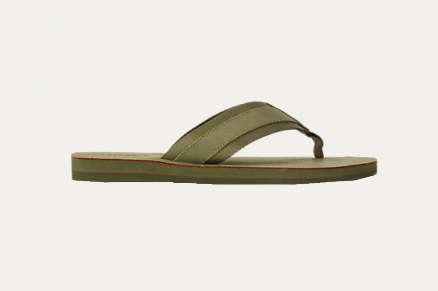 Grosgrain suede flipflop