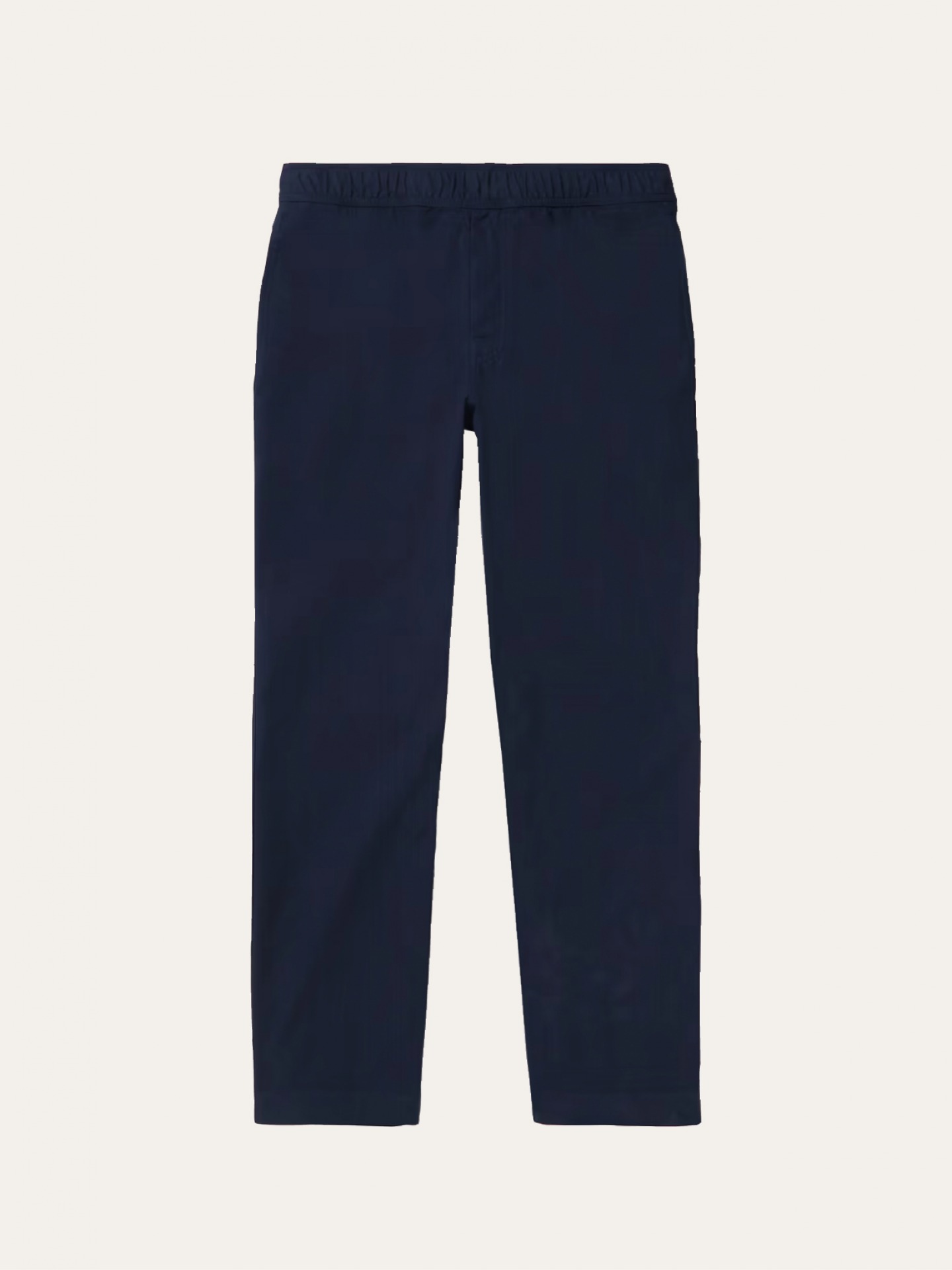 Straight leg linen blend trousers