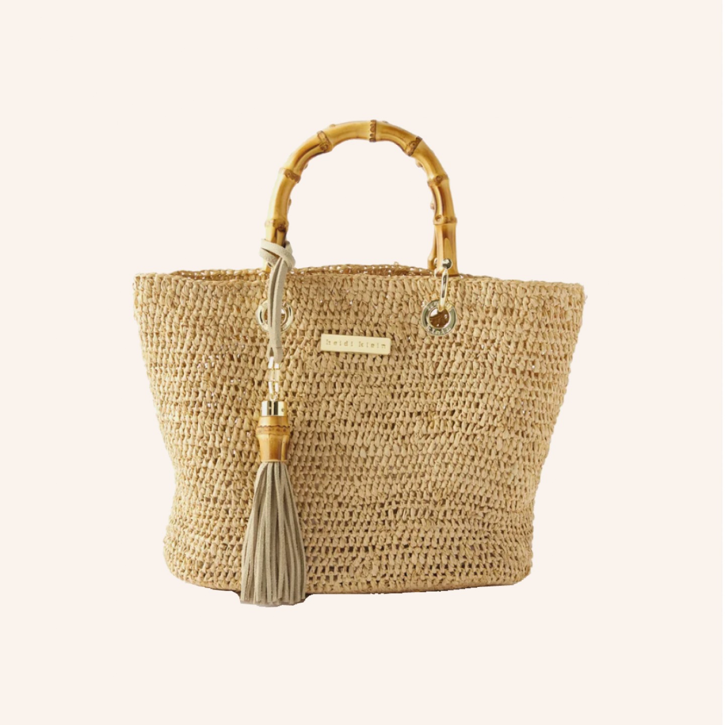 Mini raffia bag