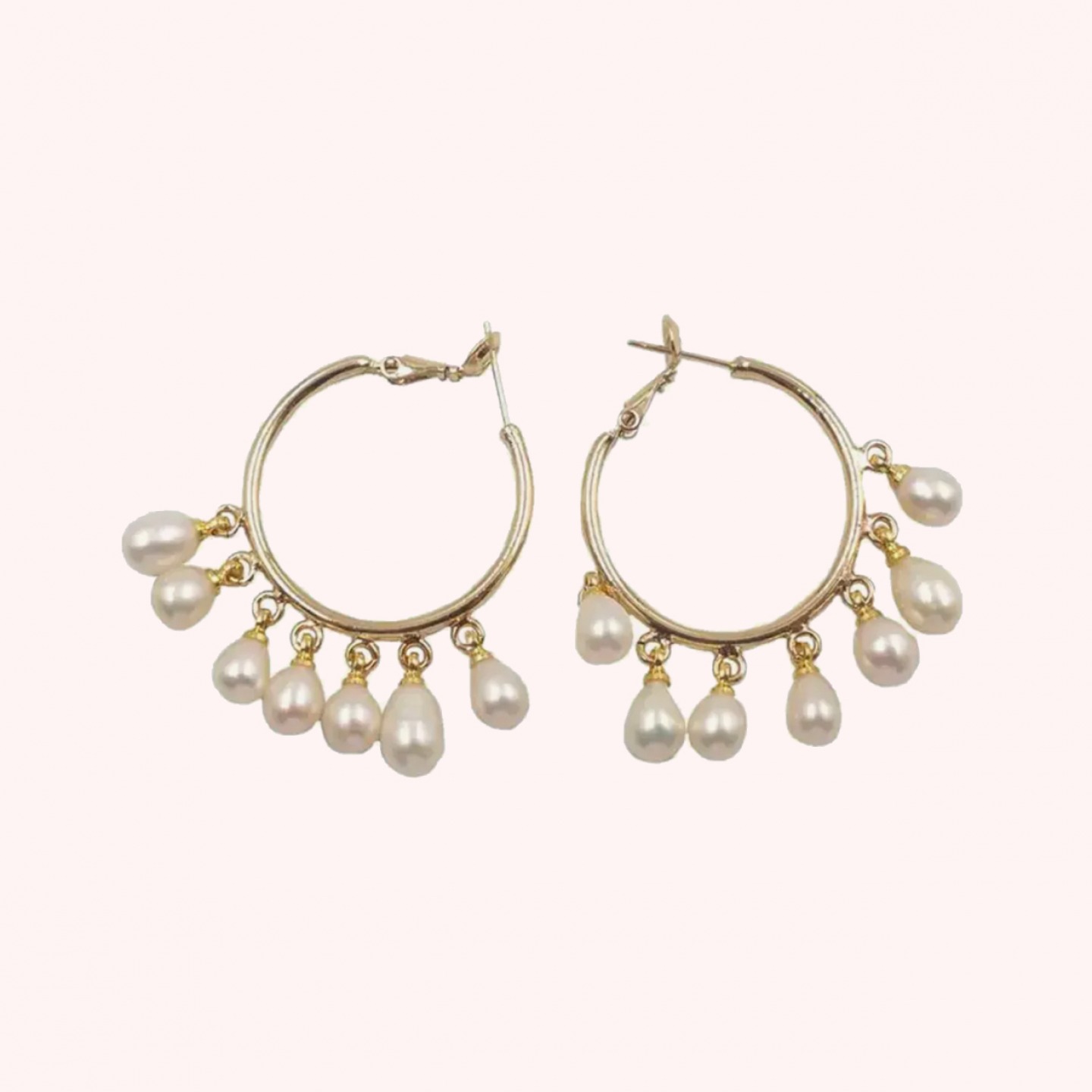Pearl hoop Earrings