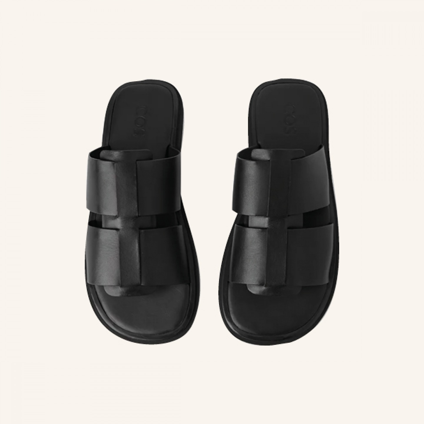 Woven leather sandals