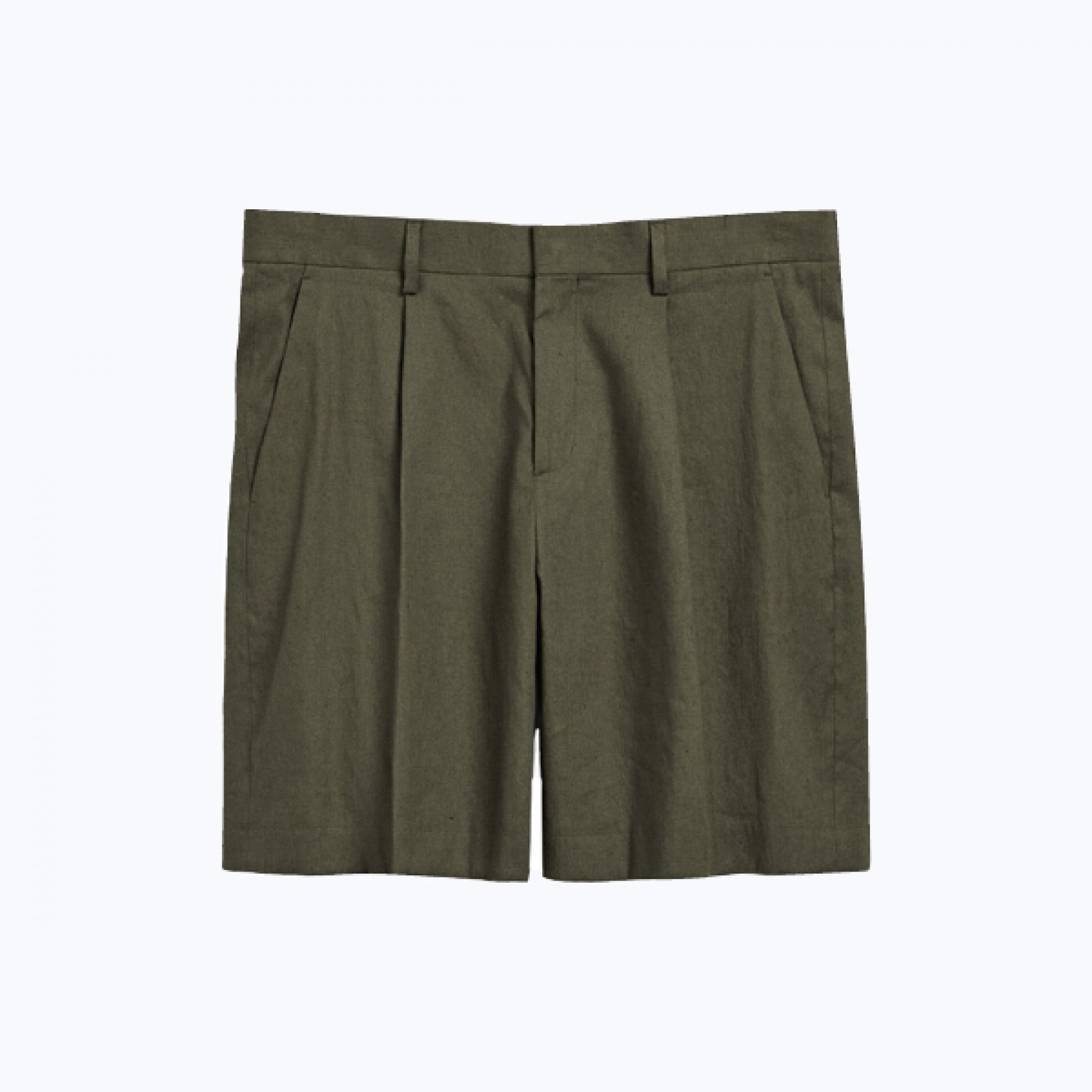 Cotton linen suit shorts