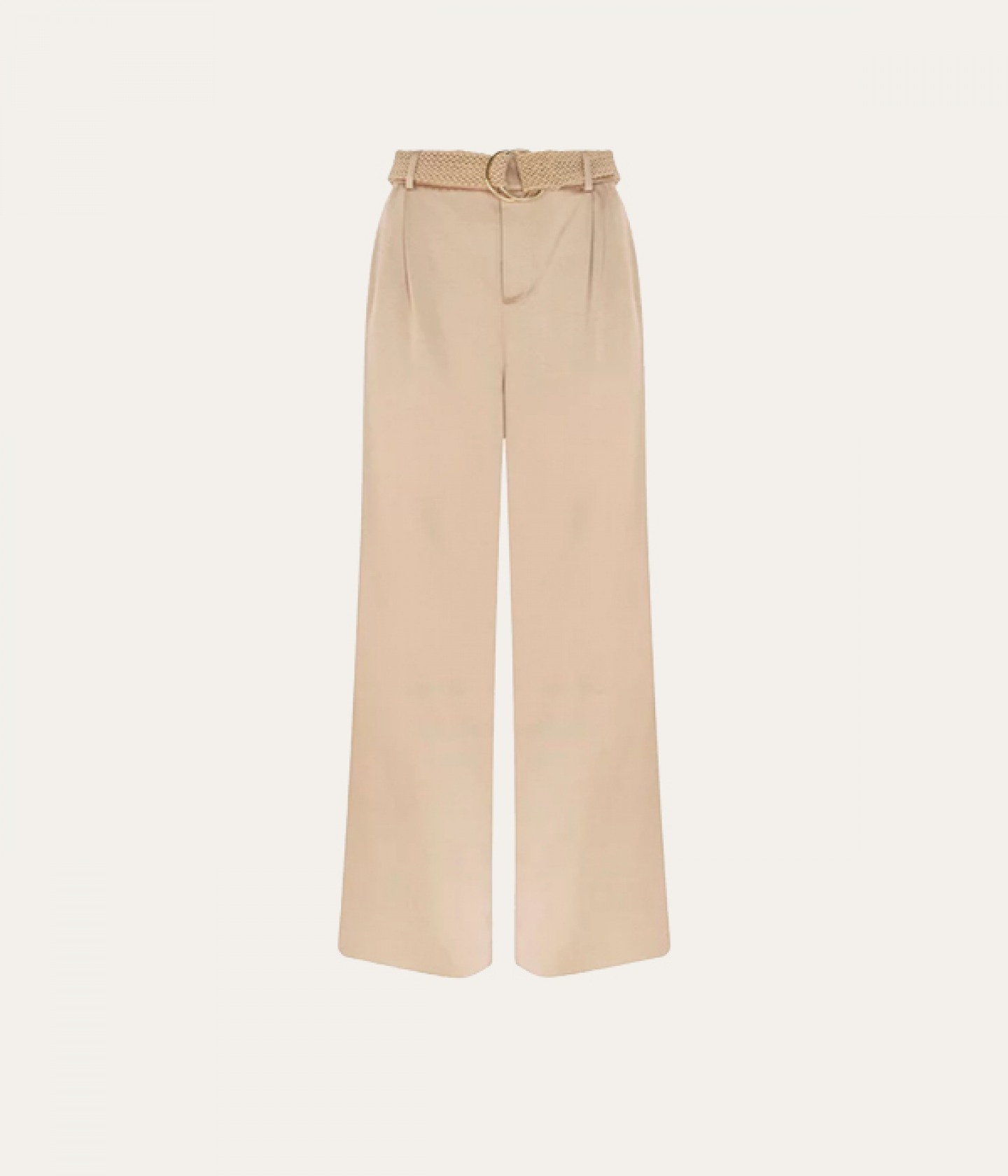 Wide leg satin trousers