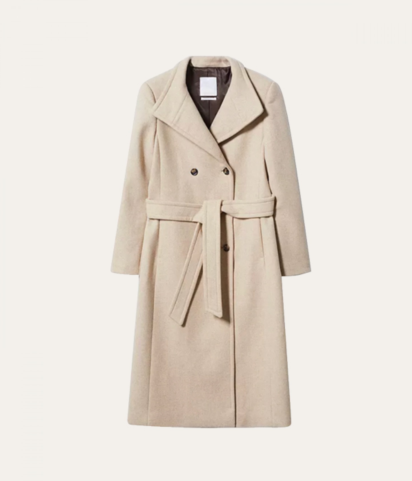 Wool belted coat