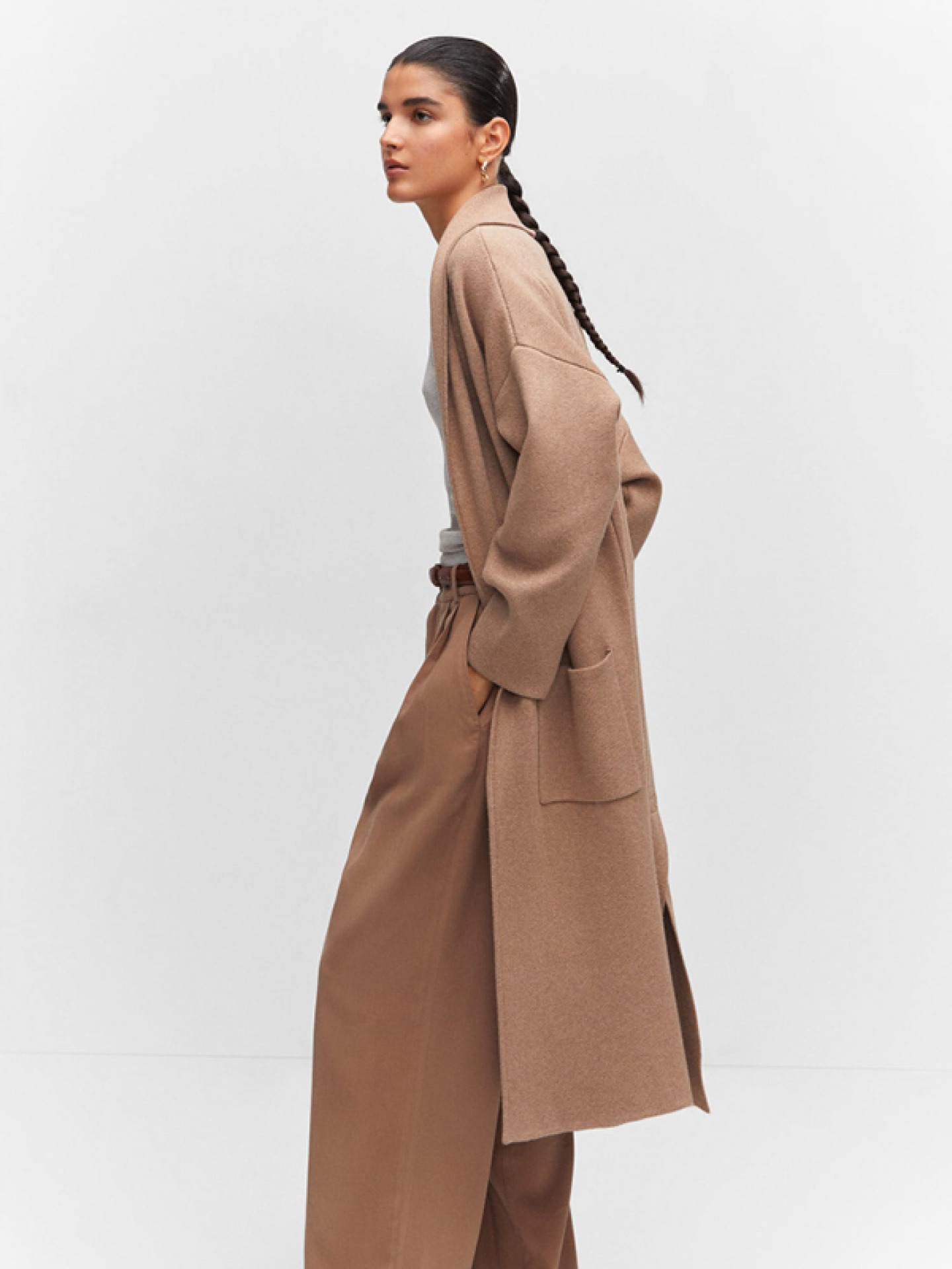 Mango Model wearing Neutral Colours