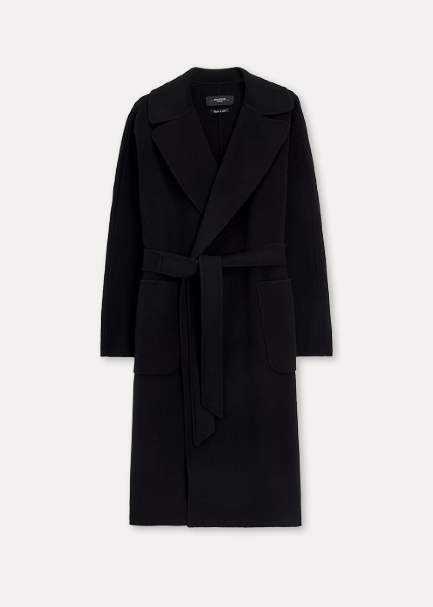 Belted wool coat