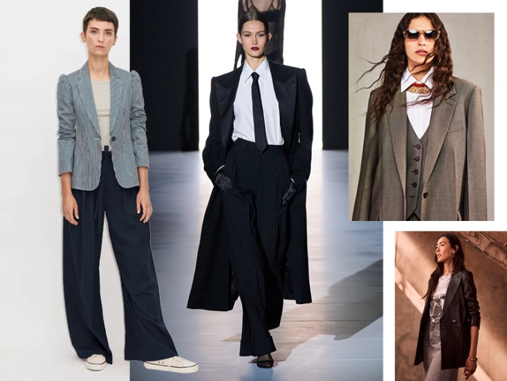 Models wearing blazers