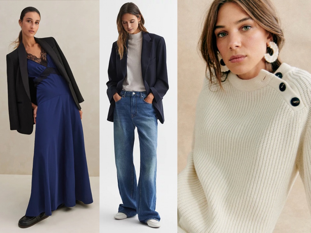 Models wearing autumnal clothes