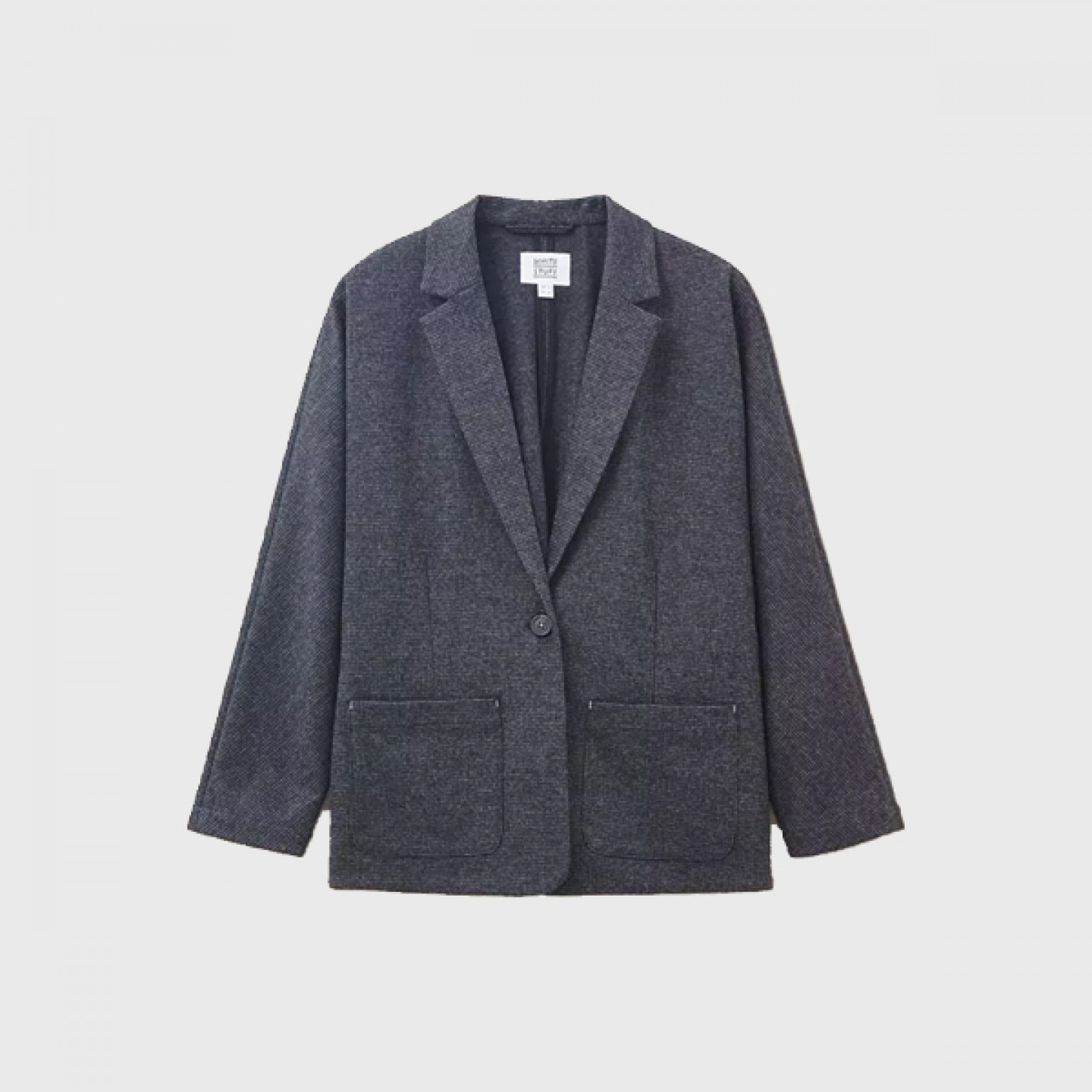 Jersey box blazer