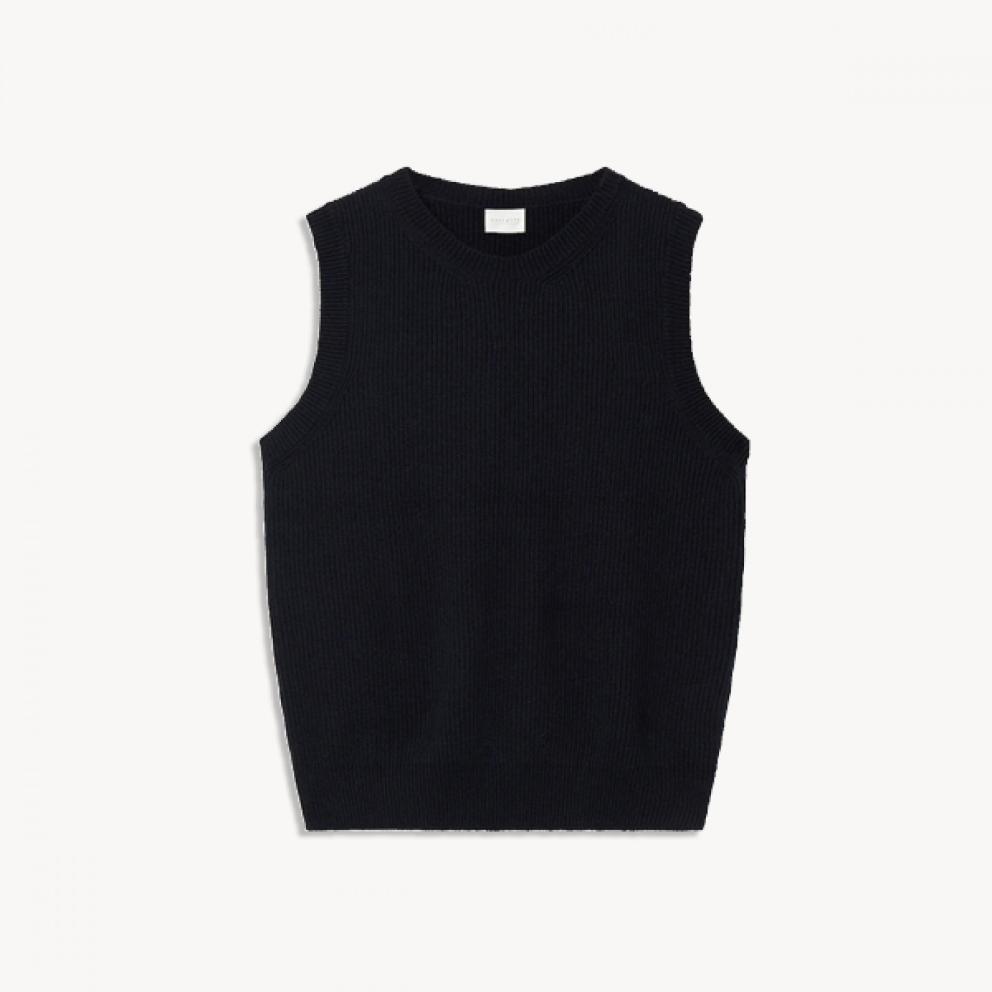 Wool blend navy tank top