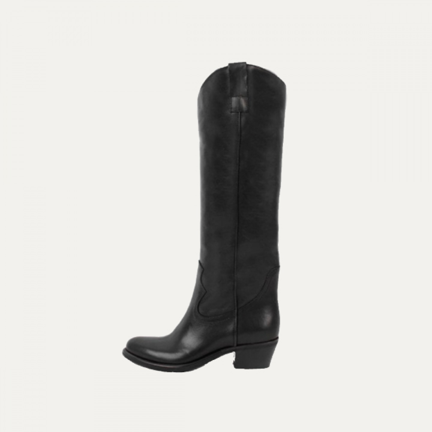 Black knee boots