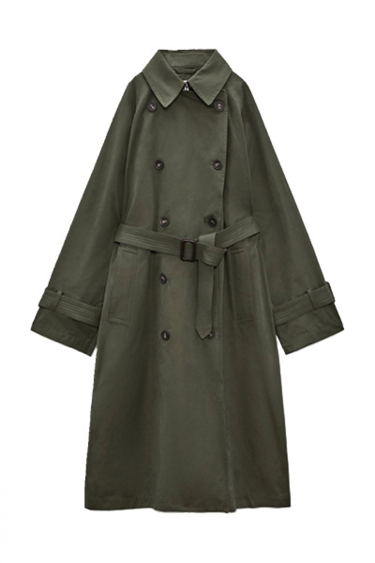 Oversized khaki trench