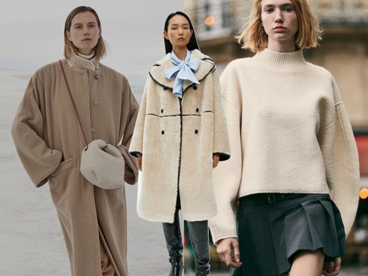 Models wearing Boucle