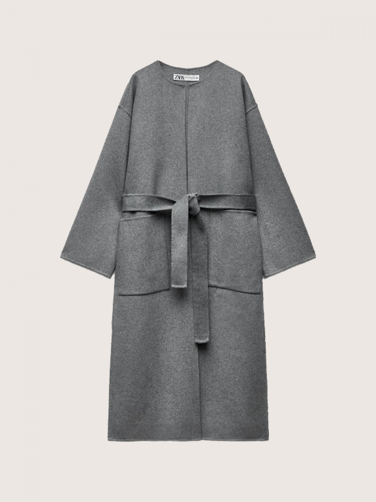 Double-faced wool coat