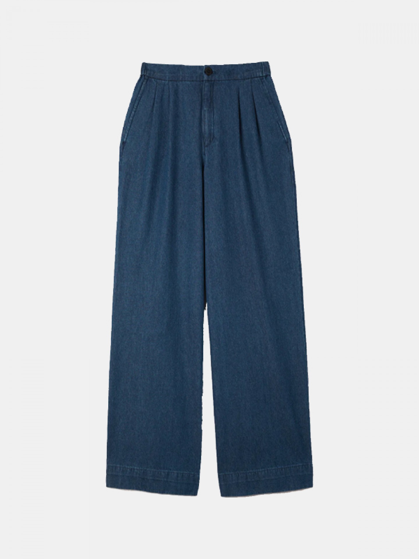 Super wide pleated jeans