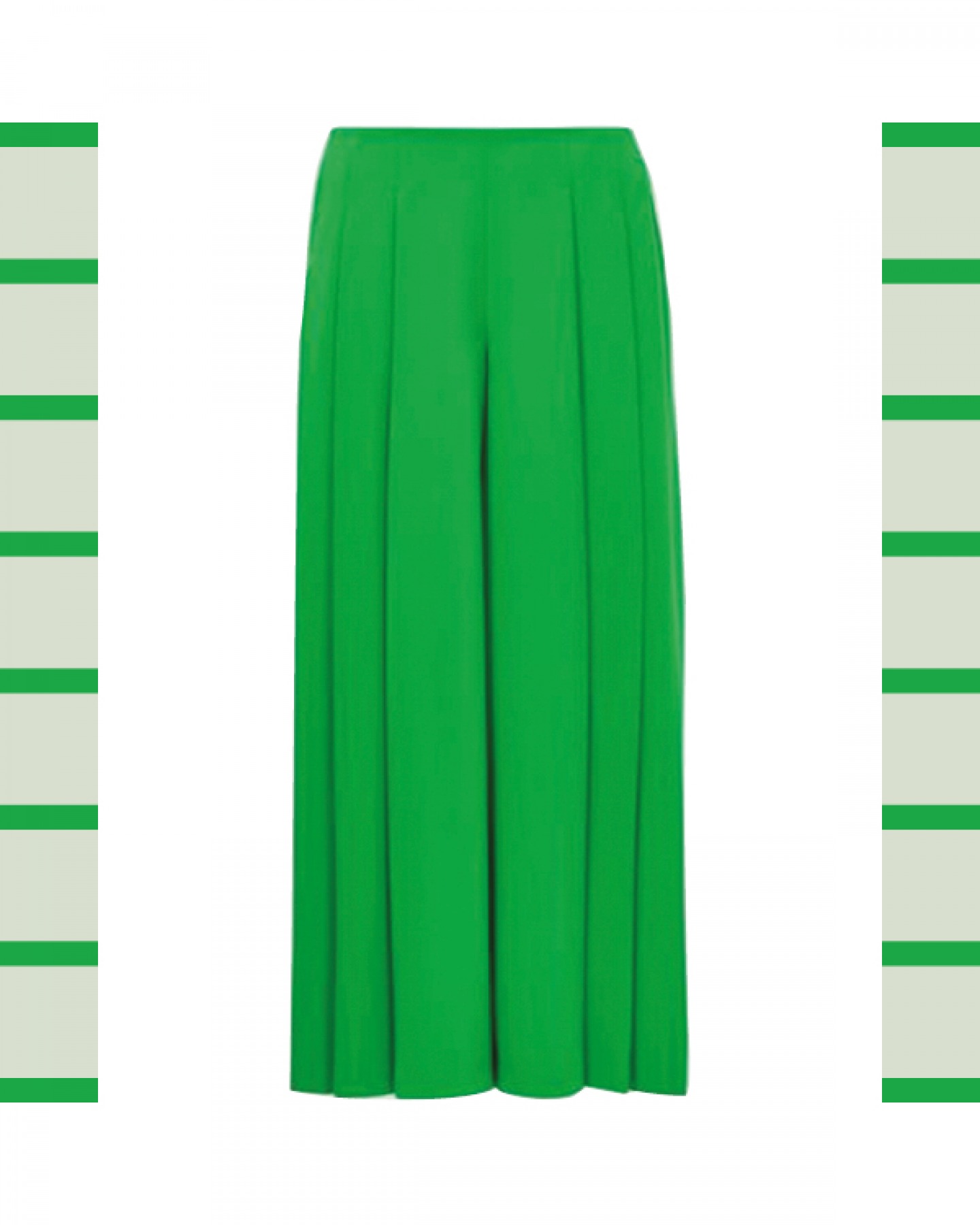 Wide leg pleated trousers