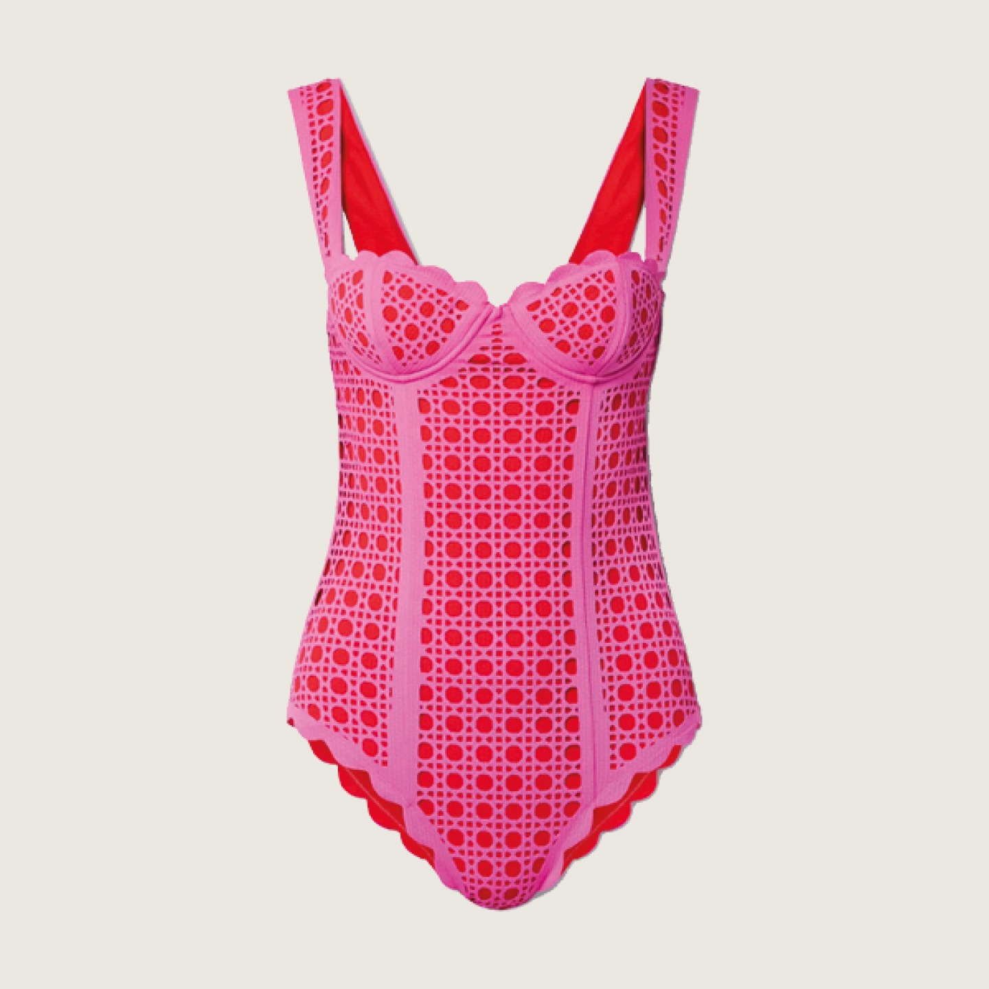 La Roche scalloped swimsuit