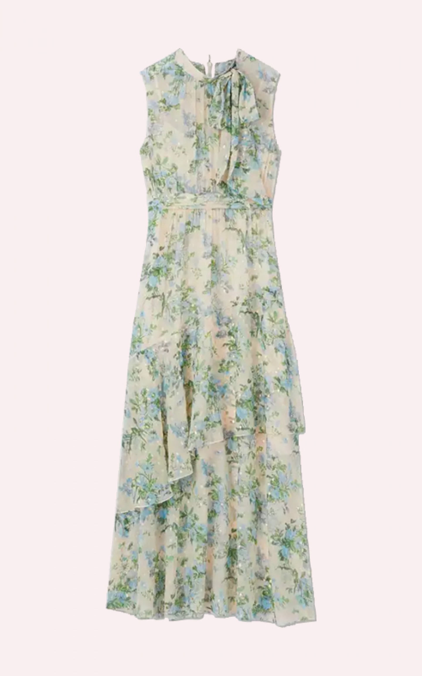Robyn Garden print silk blend maxi