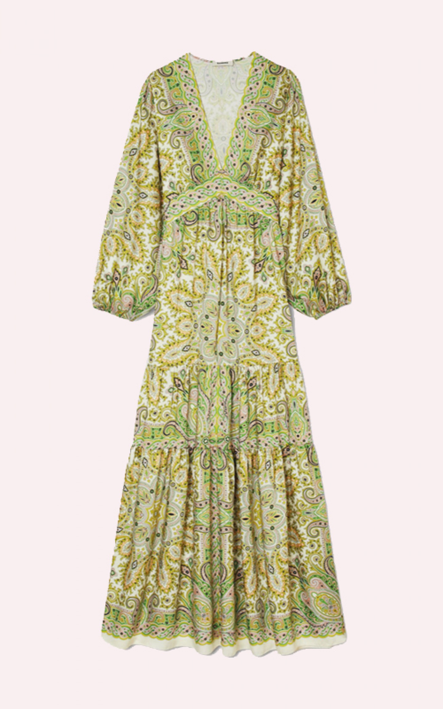 Scarf print maxi dress