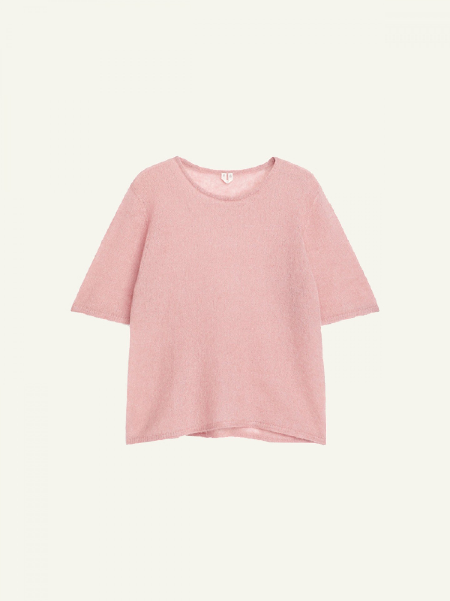 Blush pink Mohair blend T-shirt