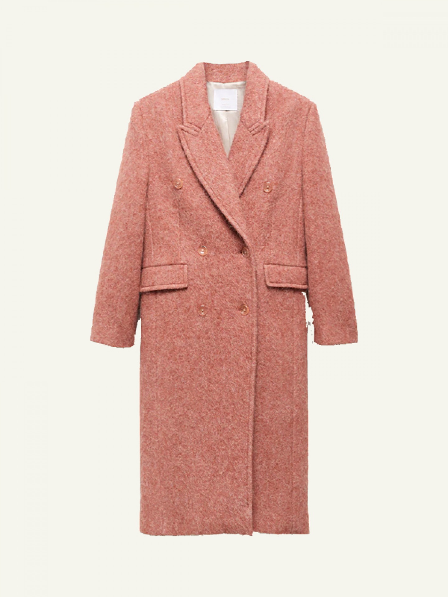 Blush pink Wool coat