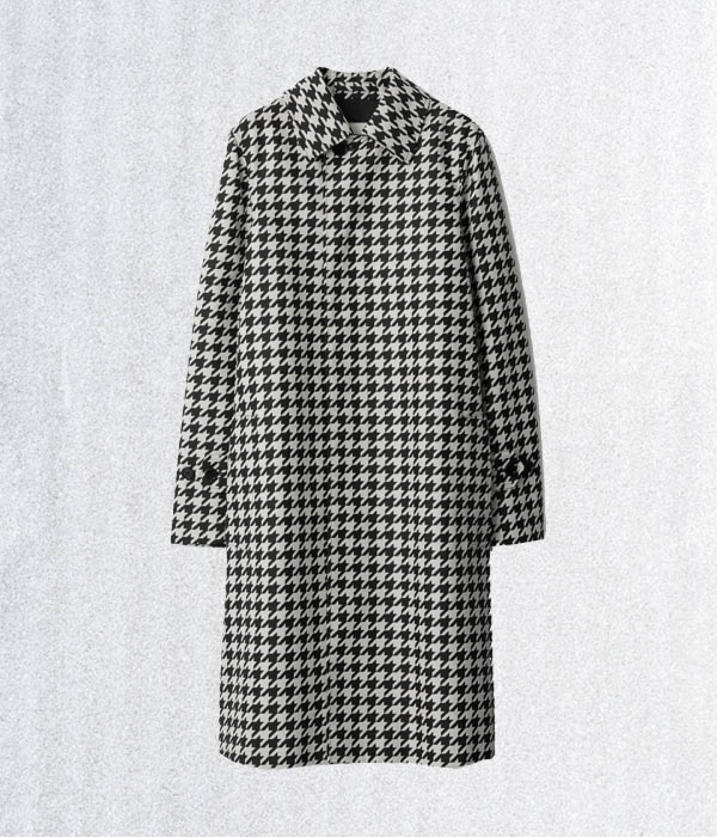 Houndstooth car coat