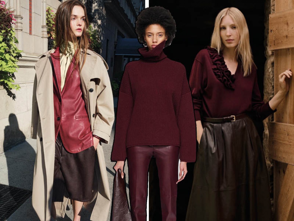 Burgundy fashion