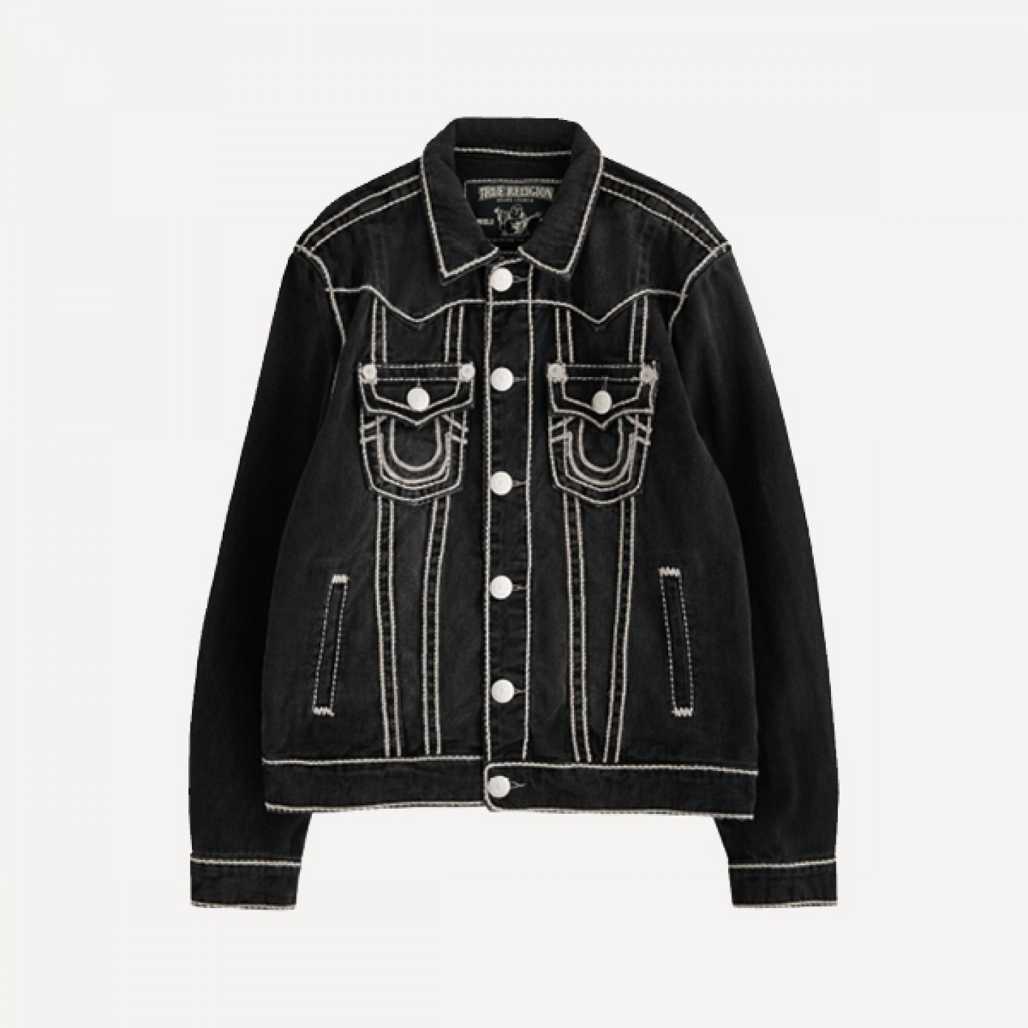 Panelled denim jacket